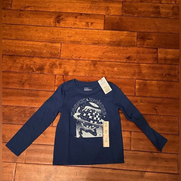 Girls Cat and Jack Long Sleeve Shirt XS(4-5) Cosmic Wonder. - Picture 1 of 4